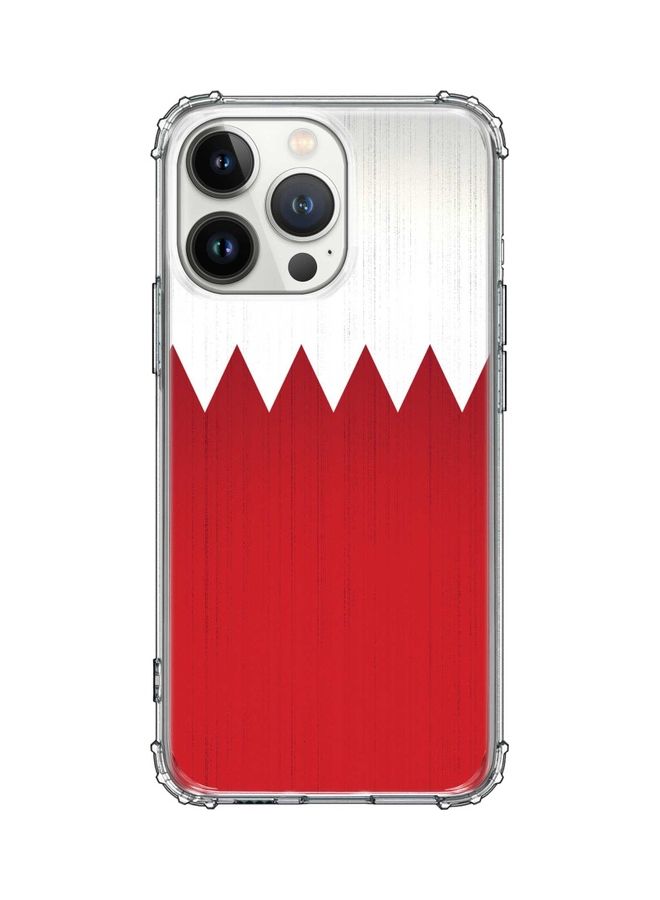 ستايلايزد غطاء حماية كلاسيكي لهاتف أبل آيفون 13 برو علم البحرين - Image 1