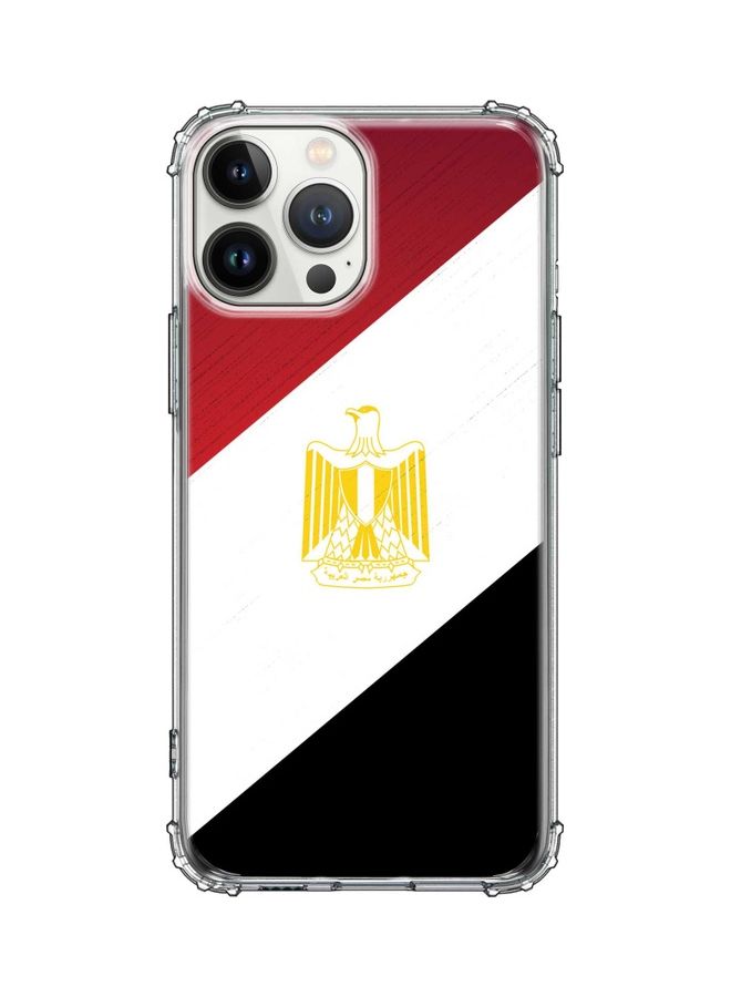 ستايلايزد غطاء حماية كلاسيكي لهاتف أبل آيفون 13 برو ماكس علم مصر - Image 1