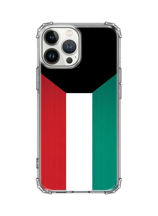 ستايلايزد غطاء حماية كلاسيكي لهاتف أبل آيفون 13 برو ماكس علم الكويت - Image 1