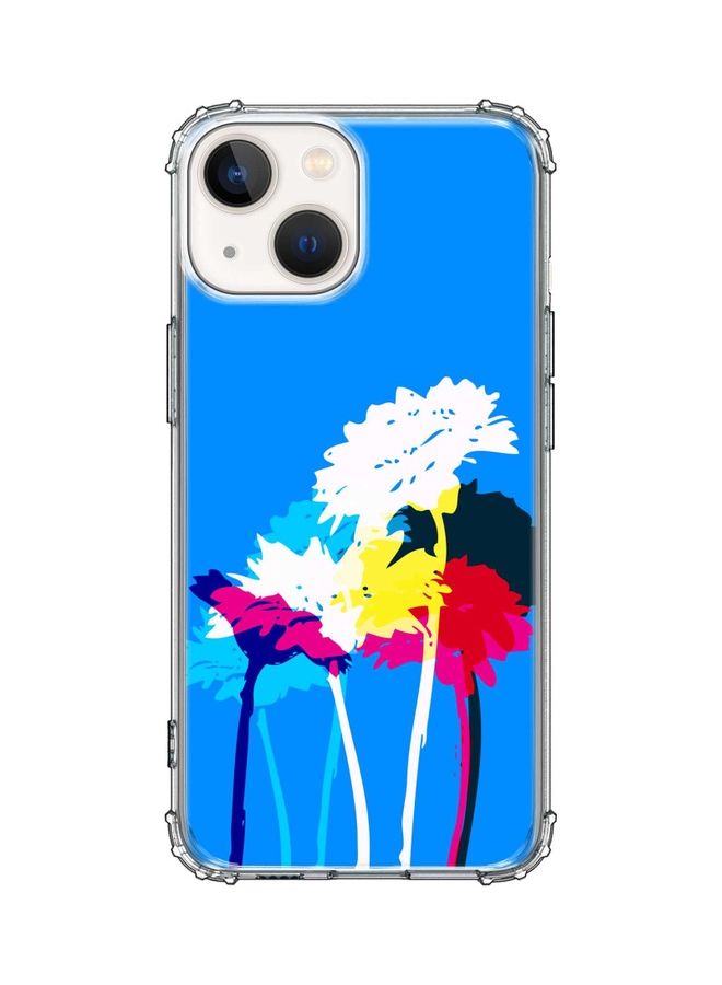 Stylizedd Classic Case Cover For Apple iPhone 13 Mini Bleeding Flowers (Blue) - Image 1