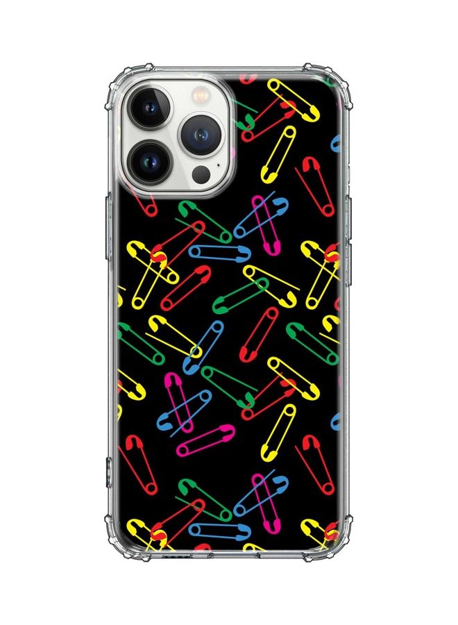 Stylizedd Classic Case Cover For Apple iPhone 13 Pro Max Safety Pins - Image 1