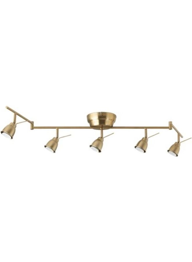 5-Spots Ceiling track Brass 131cm - Image 1