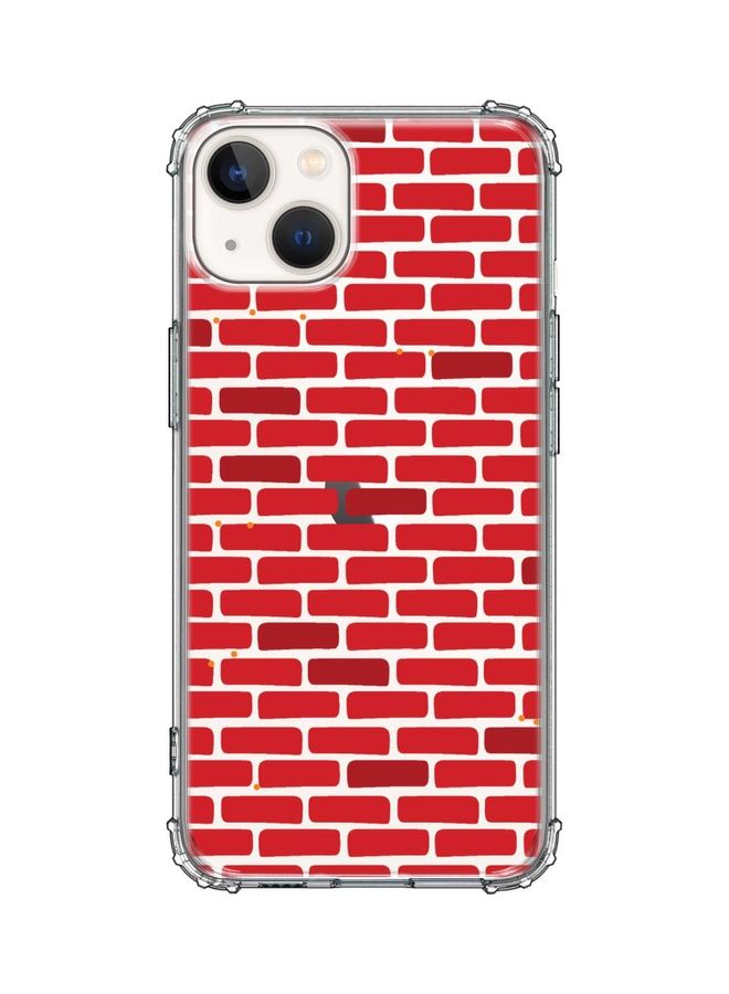 Stylizedd Classic Case Cover For Apple iPhone 13 Red bricks wall - Image 1
