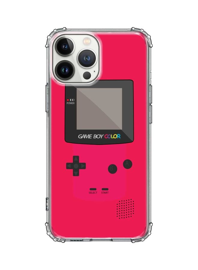 ستايلايزد غطاء حماية كلاسيكي لهاتف أبل آيفون 13 برو ماكس جيم بوي لون وردي - Image 1