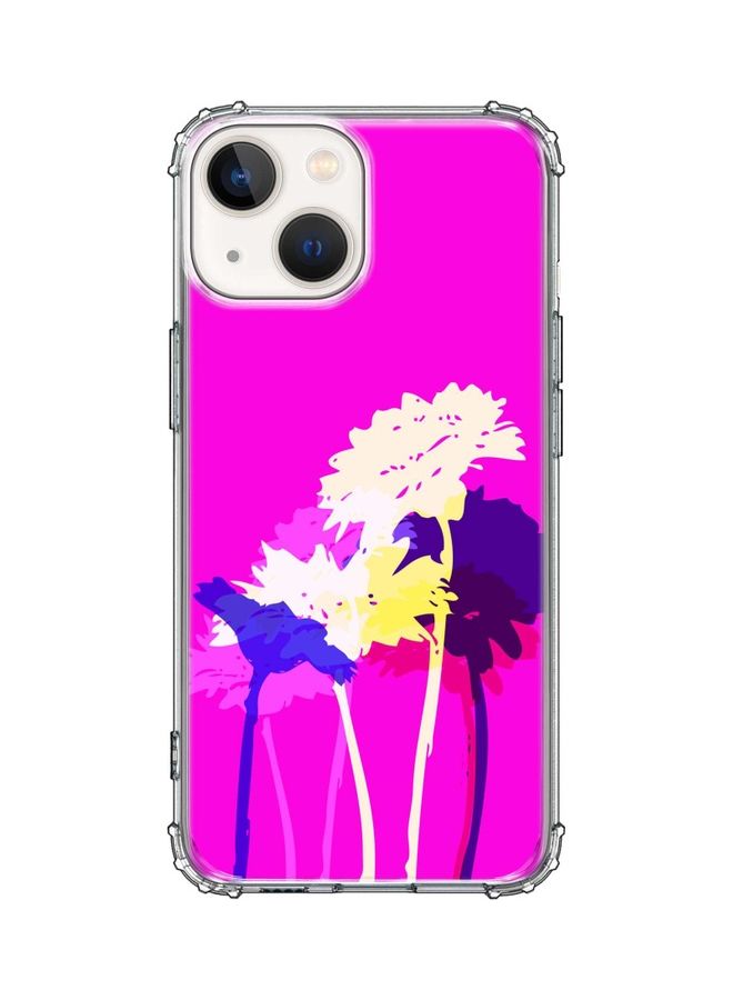 Stylizedd Classic Case Cover For Apple iPhone 13 Mini Bleeding Flowers (Pink) - Image 1