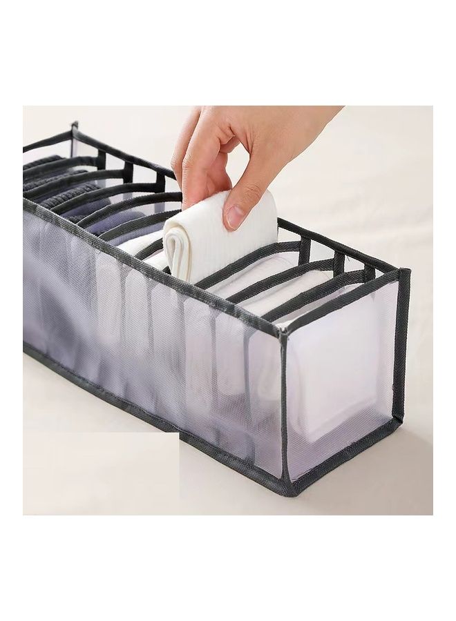 Generic Stylish Underwear Organizer Storage Baskets Bin Clear/Black  - Image 3