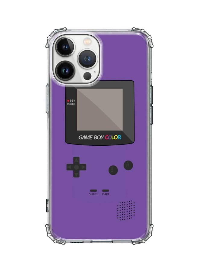 ستايلايزد غطاء حماية كلاسيكي لهاتف أبل آيفون 13 برو ماكس جيم بوي لون أرجواني - Image 1