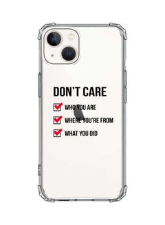 Stylizedd Classic Case Cover For Apple iPhone 13 Don't Care  - Image 1