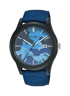 Men's Fabric  Analog Wrist Watch AS9K35X
