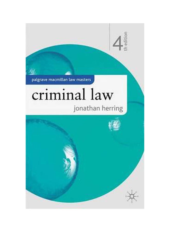 null - Criminal Law (Palgrave Law Masters) Paperback English by Jonathan Herring - 2005 - Image 1