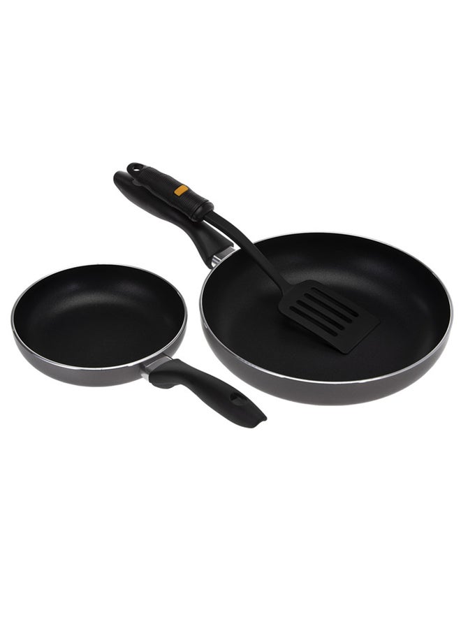 Royalford 3-Piece Frying Pan Set Black 18 cm, 26 cmcm  - Image 2