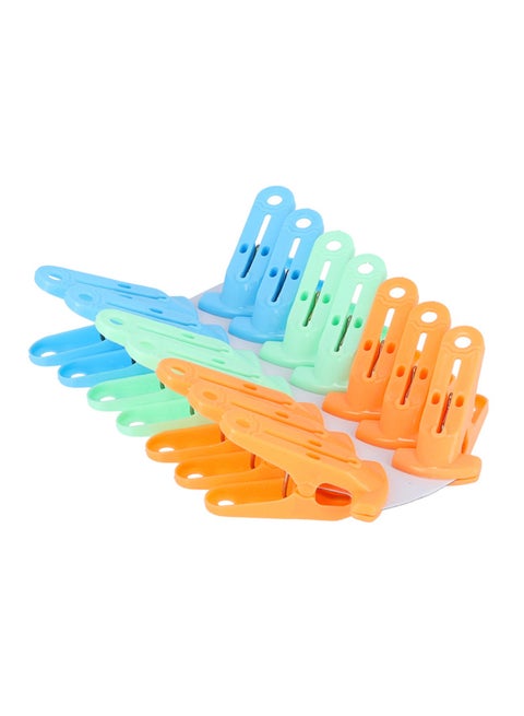 Clothes Clips Premium Quality Plastic Orange/Blue/Green