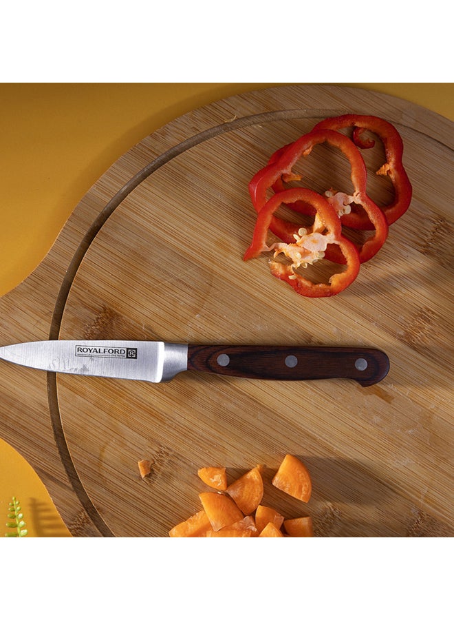 Royalford - Paring Knife Brown/Silver 3.5inch - Image 1