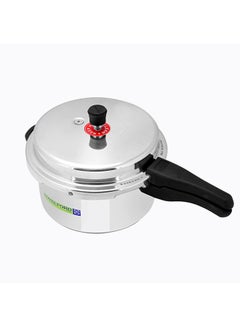 Royalford Aluminium Induction Base Heavy-Duty Pressure Cooker With Lid SILVER 10Liters  - Image 1