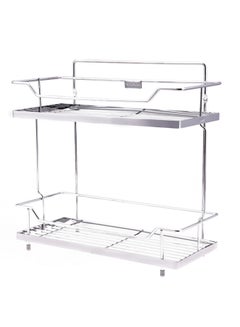 Royalford 2 Layer Kitchen Rack Silver  - Image 1
