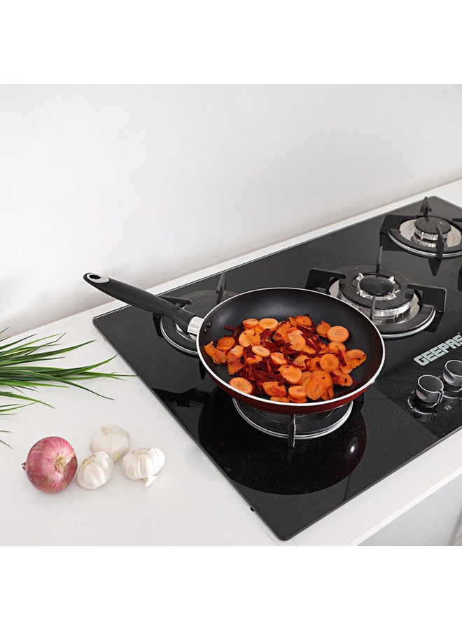 Royalford - Aluminium Frying Pan Red/Silver/Black 26 CMcm - Image 1