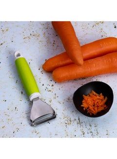 Royalford Triangle Peeler Stainless Steel +Abs 19X5.8Cm Dishwasher Safe Silver With Green Handle  - Image 5