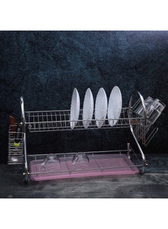 Royalford Stainless Steel Dish Rack Silver L  - Image 3