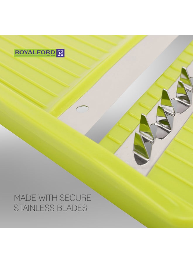 Royalford - 11-In-1 Mandoline Chopper Set Clear/Green - Image 1