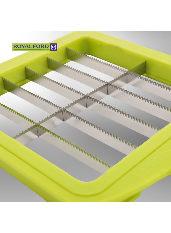 Royalford - 11-In-1 Mandoline Chopper Set Clear/Green - Image 1