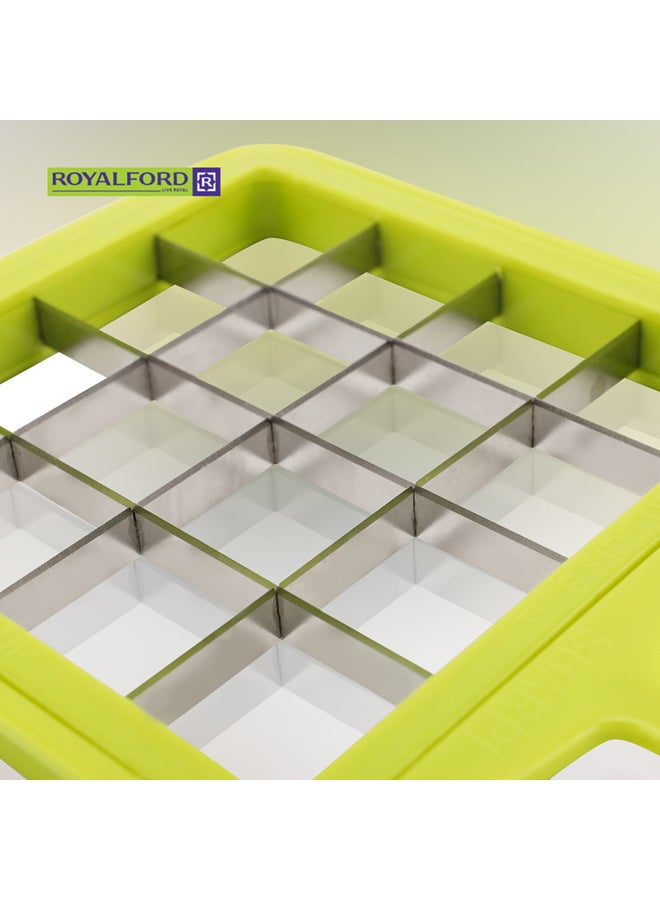 Royalford - 11-In-1 Mandoline Chopper Set Clear/Green - Image 1
