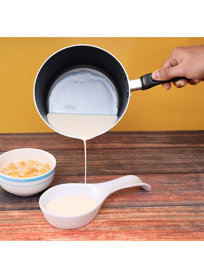 Royalford Non-Stick Milk Pan – 14cm/1 Litre Saucepan – Pouring Spout with Ergonomic Handle - Tea Pan Saucepan Milk Pot – Ideal as Coffee Pot, Tea Pot, Milk Pot And Small Saucepan Golden Brown 14cm  - Image 4