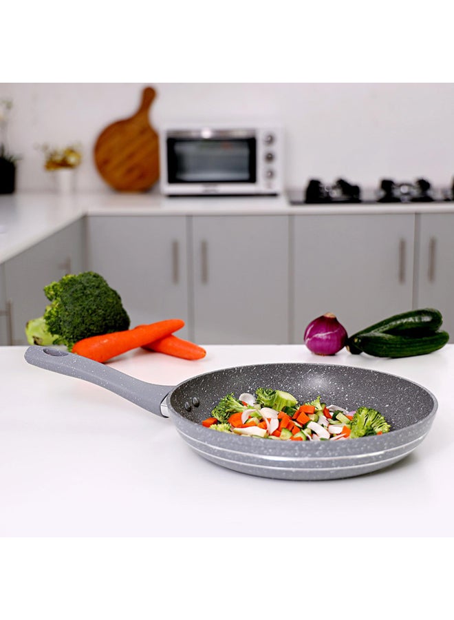 Royalford Smart Granite Series Fry Pan 28Cm Forged Aluminium Durable Granite Coating 28X5.2Cm Multicolor Multicolor 28 x 5.5 cmcm  - Image 4