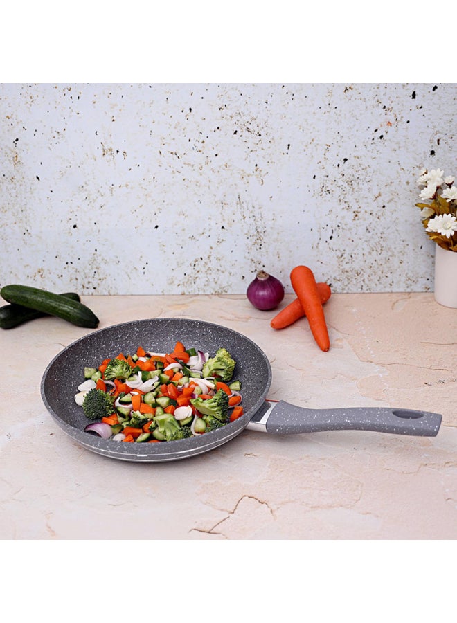 Royalford Smart Granite Series Fry Pan 28Cm Forged Aluminium Durable Granite Coating 28X5.2Cm Multicolor Multicolor 28 x 5.5 cmcm  - Image 5