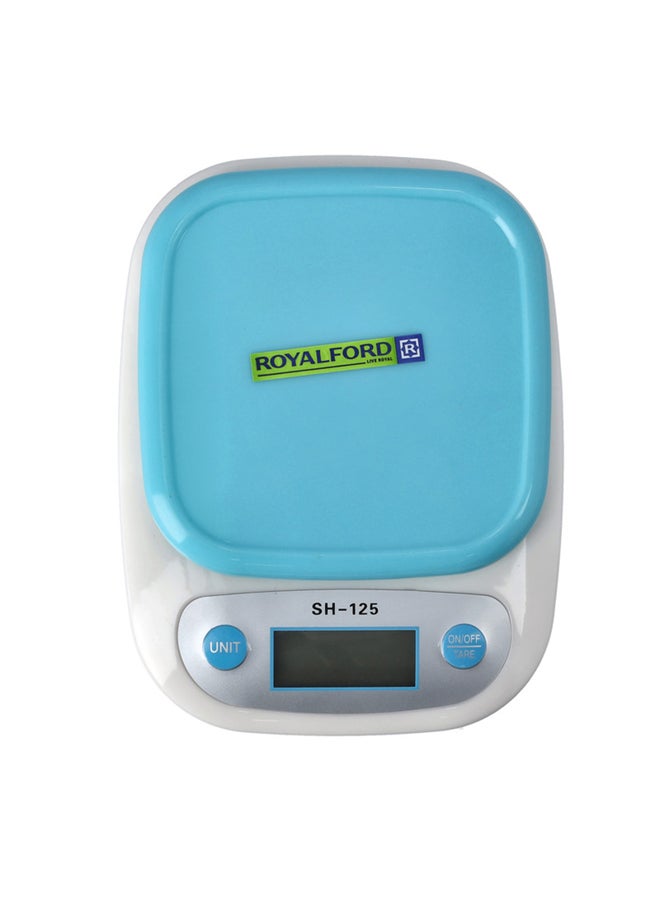 Royalford Electronic Kitchen Scale Blue Scale/Clear Bowl - Image 2