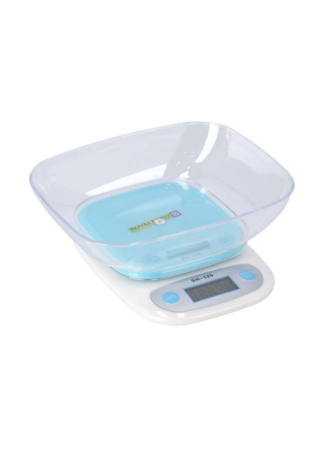 Royalford Electronic Kitchen Scale Blue Scale/Clear Bowl - Image 3