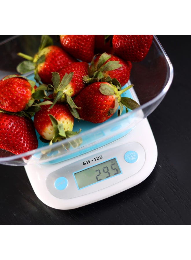 Royalford Electronic Kitchen Scale Blue Scale/Clear Bowl - Image 4