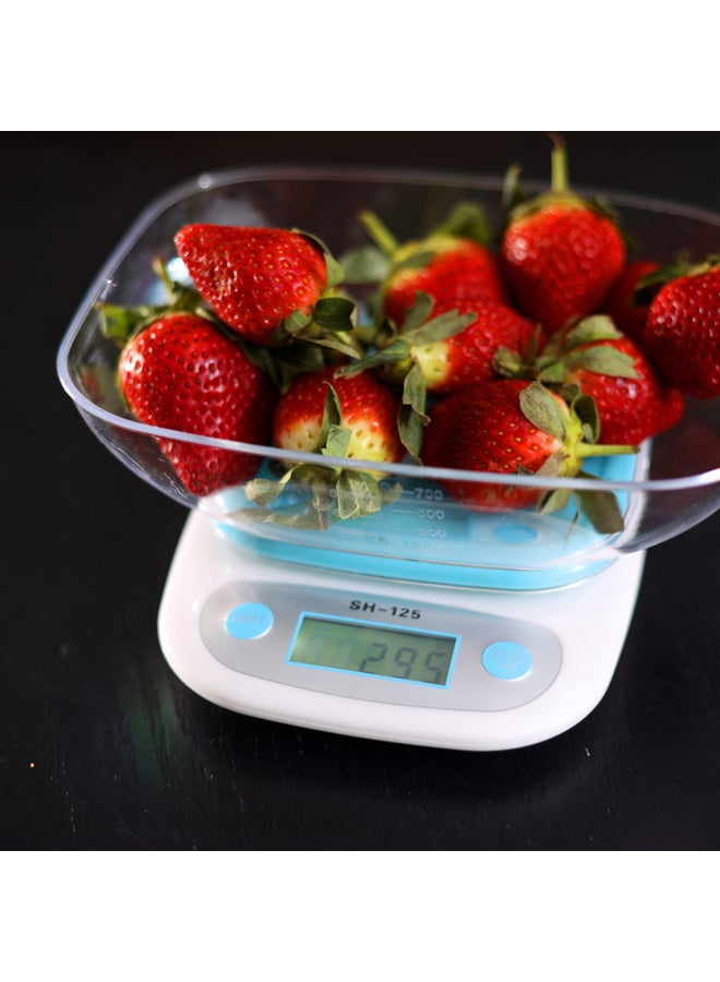 Royalford Electronic Kitchen Scale Blue Scale/Clear Bowl - Image 5