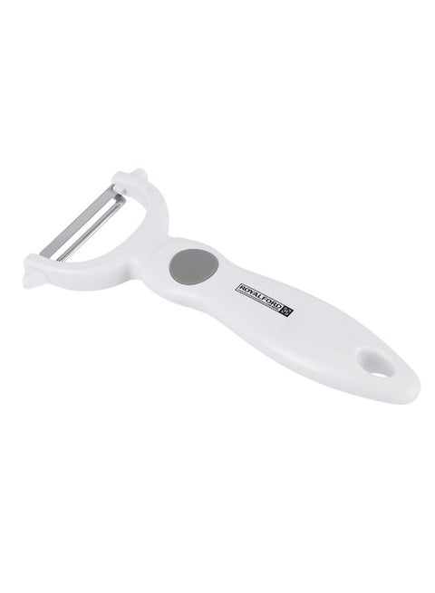Stainless Steel Y-Peeler Premium Quality Dishwasher Safe MarksAndStain Resistant Ergonomic Design White 8x17cm