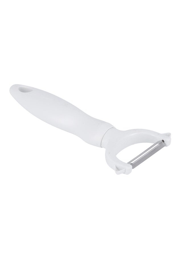 Royalford - Stainless Steel Y-Peeler Premium Quality Dishwasher Safe MarksAndStain Resistant Ergonomic Design White 8x17cm - Image 1