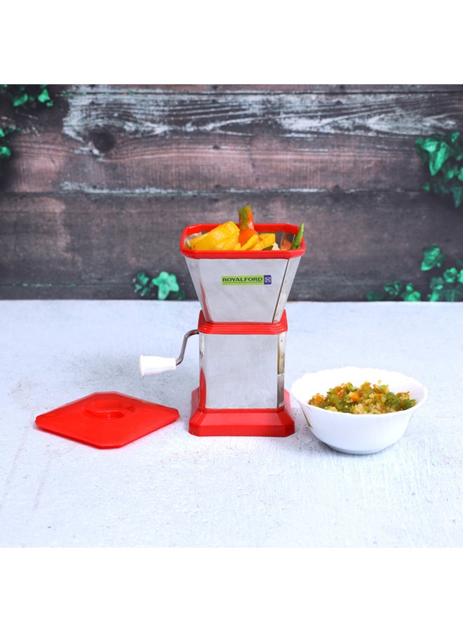 Royalford Stainless Steel Chilly Cutter Silver/Red 20.5x11x11.3cm  - Image 5
