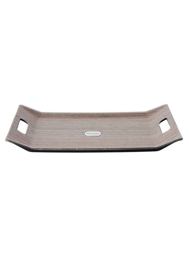 Royalford Wooden Coated Serving Tray 46 X 31 Cm Non Skid Surface High Grade Polymer  - Image 1
