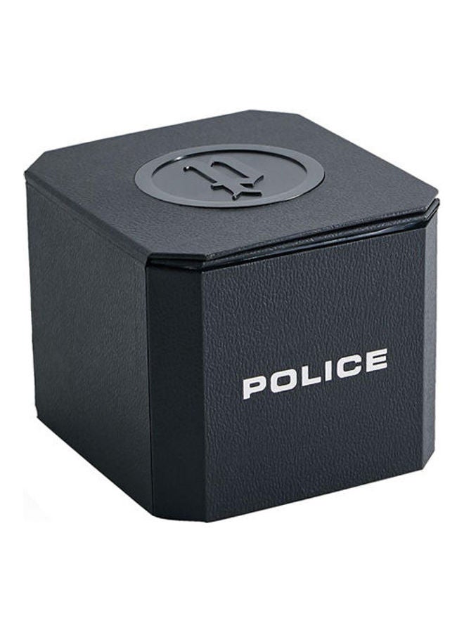 POLICE Men's Leather Analog Watch P14693Js-02A - Image 2