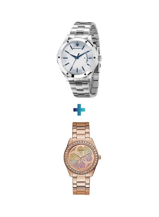 GUESS Women's Stainless Steel Analog Watch R8853127001 With Stainless Steel Analog Watch R8853127001 - Image 1