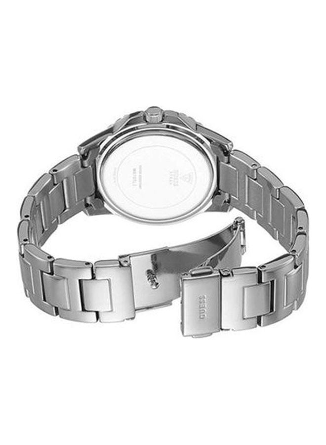 جس ساعة يد ساسي بعقارب مقاومة للماء طراز W0705L1 مع ساعة يد بعقارب بلون فضي وذهبي وردي للنساء - Image 2