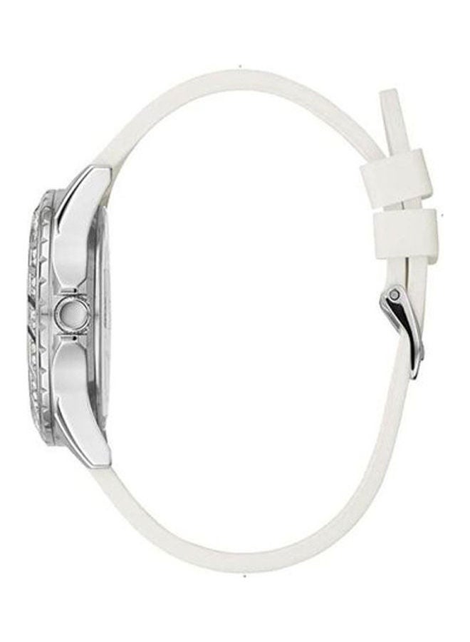 جس Women's Silicone Analog Watch W1096L1 With Leather Quartz Wrist Watch 1791638 Set - Image 3