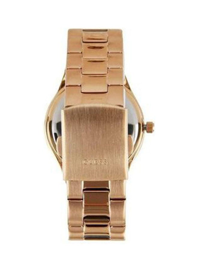 جس Women's Stainless Steel Chronograph Watch W16017L1 With Leather Analog Wrist Watch AR11123 Set - Image 2