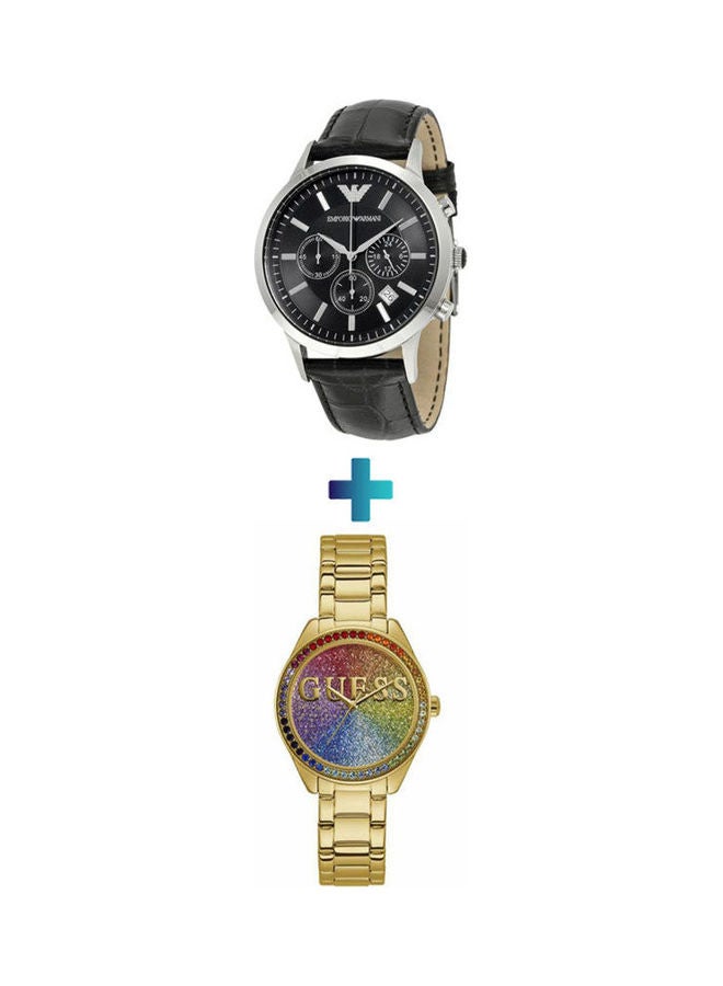 GUESS Women's Stainless Steel Analog Watch W0987L5 Renato Water Resistant Analog Watch AR2447 - Image 1