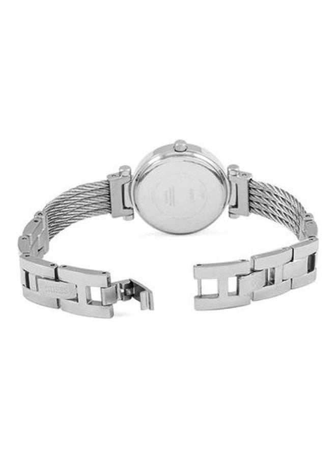 جس طقم ساعة يد بعقارب وسوار من الاستانلس ستيل طراز W1009L1 مع ساعة تشيس كرونوغراف بسوار من الجلد طراز FS5486 للنساء - Image 2