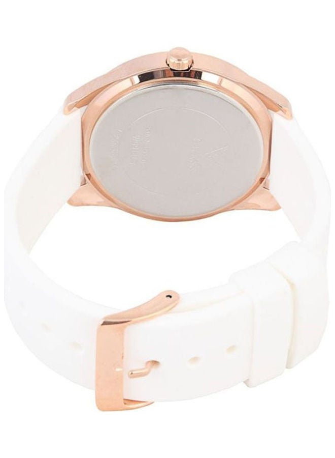 جس ساعة يد بعقارب وسوار من السيليكون طراز W0911L5 مع ساعة بعقارب وسوار من الستانلس ستيل للرجال طراز MK5550 للنساء - Image 2