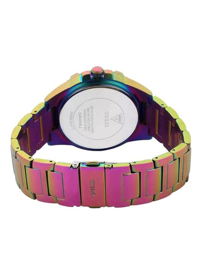 جس ساعة أنالوج من الفولاذ المقاوم للصدأ Gw0044L1 مع مجموعة أنالوج W0366G1 مقاومة للماء - Image 2