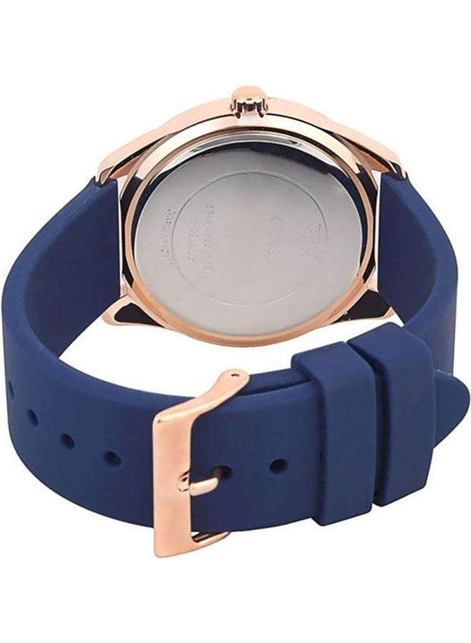 GUESS Women's Silicone Analog Watch W0911L6 With Men'S Stainless Steel Analog Watch R8873618007 - Image 2