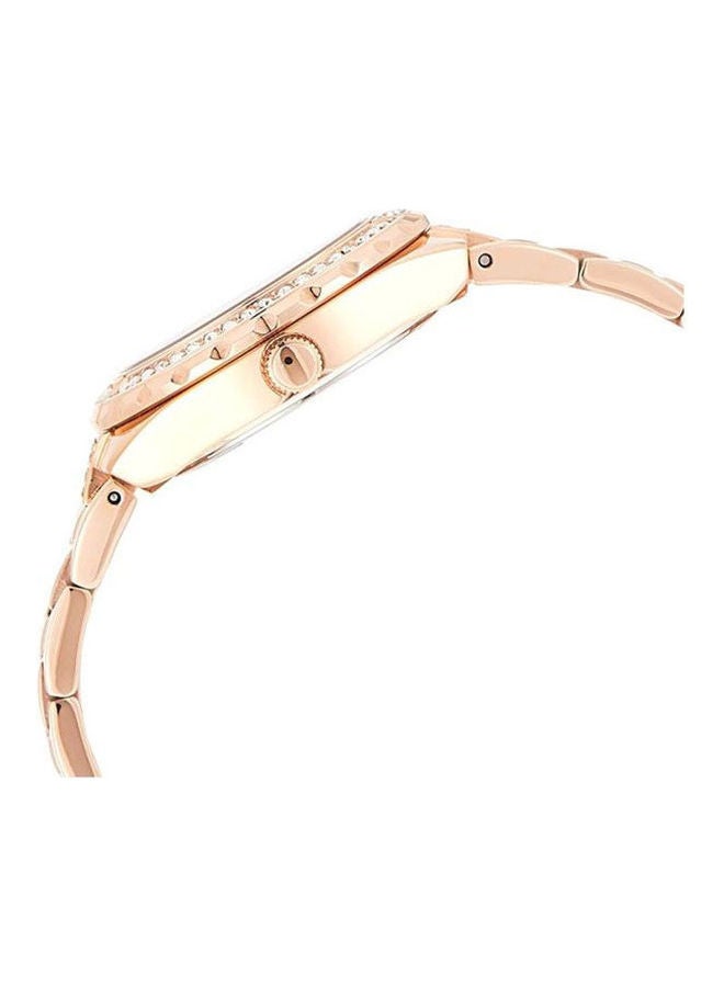 جس ساعة يد بعقارب وسوار من الاستانلس ستيل طراز W0111L3 بسوار من الستانلس ستيل مع مشبك كرونوغراف للرجال طراز R8873619004 للنساء - Image 3