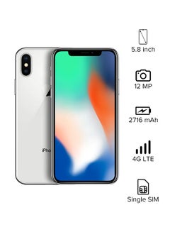 iPhone X With FaceTime Silver 64GB 4G LTE