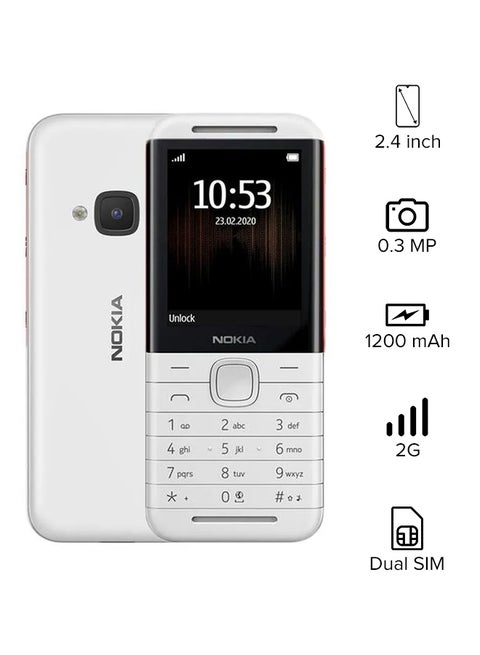 5310 Dual SIM White/Red 8MB RAM 16MB 2G