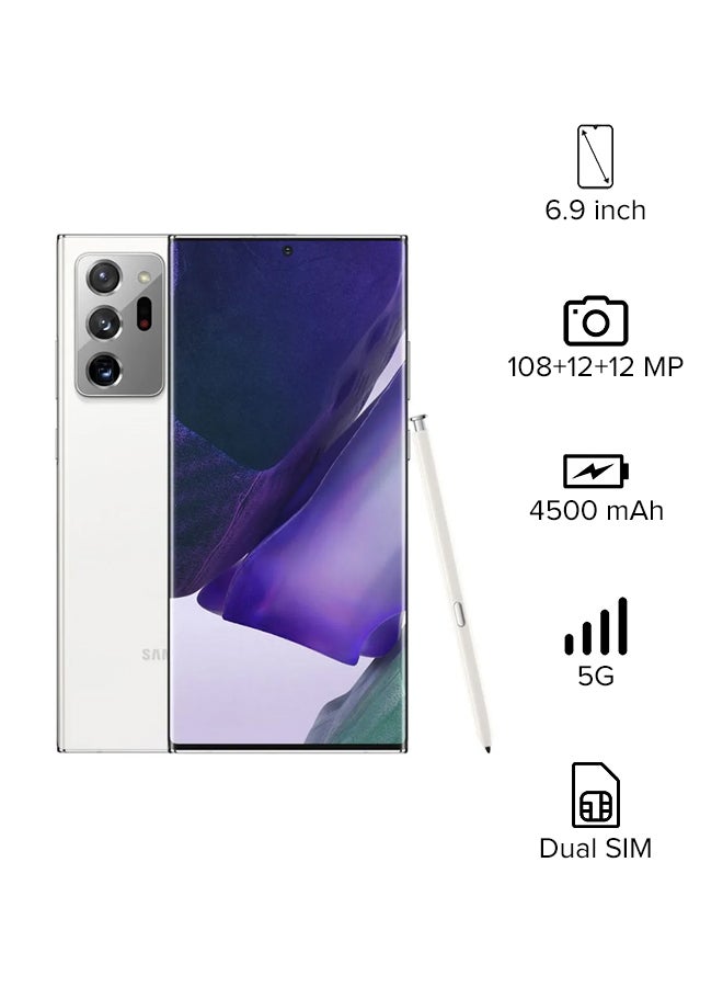 Samsung - Galaxy Note20 Ultra Dual SIM Mystic White 12GB RAM 256GB 5G - Image 1